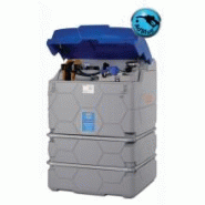 Station Cube pour Adblue avec capot - Volume 1500 L - Cuve double paroi, pompe électrique 230 V