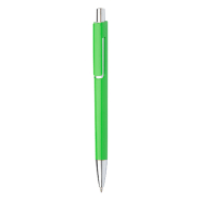 Stylo à bille en plastique coloré - finitions chromées - encre bleue - couleur verte - 9g Stylo à bille en plastique coloré - finitions chromées - encre bleue - couleur verte - 9g
