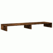 Support de moniteur table meuble bureau 100 x 27 x 10 cm bois d'ingénierie marron 02_0044832 - marron Bois massif 3000220410327
