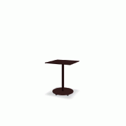 Table de café carrée 60x60 BOLT - bordeaux