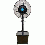 Ventilateur-nébuliseur sur pied à 3 vitesses, colonne de 41 litres, 3 pales, noir, 175 cm - 260 W - noir métal 0647489139410