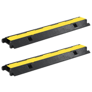 Vidaxl rampe de protection de câble 2 pcs 1 canal caoutchouc 100 cm 142833 Vidaxl rampe de protection de câble 2 pcs 1 canal caoutchouc 100 cm 142833