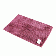 AQA Design Tapis de bain 100 % polyester TECLA rose antique L.50 P.80 H.1 MP05478 - rose polyester MP05478