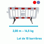 Barrière de sécurité en plastique 14,5 kg