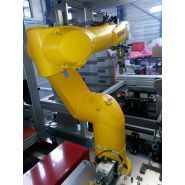 Cellule robotisée - Robaut - contrôle et calibrage de capteurs avec découpe, calibration, contrôle visuel et gravage laser_1