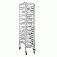 Chariot inox à 17 plateaux GN 1/1