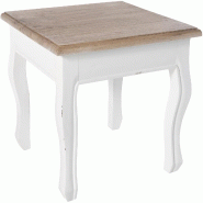 CLP Table d'appoint Alma Nature / Blanc - blanc Bois manufacturé 321857