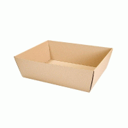 Corbeille carton microcannelure naturel 34x20,5x11cm - par 20
