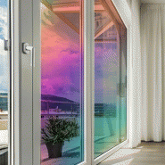 Film adhésif transparent coloré pour fenêtre st72-aaurwi