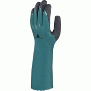 Gant de protection chimique nitrile sur support polyamide - paume enduite mousse nitrile - 35 cm - vv835