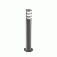 Gea Luce Borne D'Extérieur Ges022 - Lampadaire En Aluminium Gris Anthracite Avec Diffuseur Verre Satiné, Raccordement E27 Ip54 - Gealuce - gris GES022