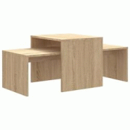 Helloshop26 - Ensemble de tables basses sonoma bois d'ingénierie marron 02_0042138 - 3000213670479 Helloshop26 - Ensemble de tables basses sonoma bois d'ingénierie marron 02_0042138 - 3000213670479