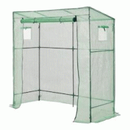 Helloshop26 - Serre de tomates en acier et polyéthylène à porte et 2 fenêtres zippées 198 x 78 x 180 - 200 cm vert 03_0008261 - 3001923182726 Helloshop26 - Serre de tomates en acier et polyéthylène à porte et 2 fenêtres zippées 198 x 78 x 180 - 200 cm vert 03_0008261 - 3001923182726
