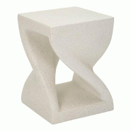 Mauro Ferretti Table Basse Modern Z 34 X 34 X 45 Cm, Coloris Crème Mgo - Structure Compacte Et Design Essentiel Pour L'Intérieur - Série 940 - beig