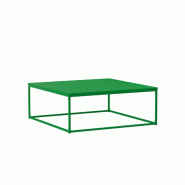 Oviala Business Table basse carrée moderne L90 cm vert - vert acier 113992