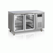 Refroidisseur de comptoir 2 portes vitrées GN1/1 SS304 - 272 L | Tefcold - CK7210G