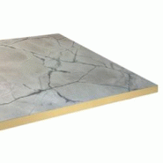 Restootab Plateau 120x70 decor marbre venato chants laiton - blanc Bois manufacturé PL-12070M-MB.VENA-LAI Restootab Plateau 120x70 decor marbre venato chants laiton - blanc Bois manufacturé PL-12070M-MB.VENA-LAI