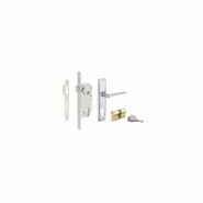 Serrure encastrable à cylindre + poignées Ares, axe 40mm, bouts ronds, blanc, 3 clés - THIRARD - blanc 3150260221657 Serrure encastrable à cylindre + poignées Ares, axe 40mm, bouts ronds, blanc, 3 clés - THIRARD - blanc 3150260221657