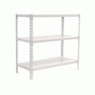 SimonRack Rayonnage métallique, 900x1100x400 mm, 3 niveaux, tablette métallique, 200 kg au point de flexion, Blanc - Simonclick - métal 8435104974148
