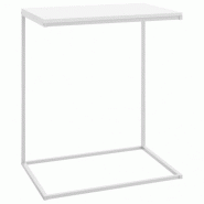 VidaXL Table d'appoint Blanc 55x35x66 cm Bois d'ingénierie Modèle Concorde Horizon - 336134XL