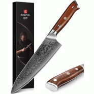XinZuo - Couteau de chef Damas - Série B13R Yu - multicolore B13R-CS