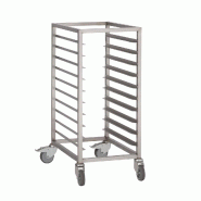 Chariot à glissières inox gn 1/1 10 niveaux - PDS454