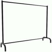 Décoshop26 - Portant à vêtements robuste en métal noir – style industriel sans roulettes 150x38x120 cm 10_0008985 - métal 3000266949430