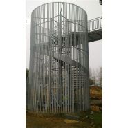 Escalier hélicoïdal ysocagetube - ysofer esca - cage tube rond Ø40 mm