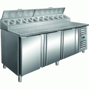 Esmeyer Table préparation - 3 portes - Granit - Professionnel - Saro - argenté inox SAR-323-1120