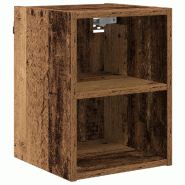 Helloshop26 - Armoire suspendue moderne rangement grand espace 30 x 29,5 x 40 cm en bois d'ingénierie bois ancien 02_0053455 - Bois massif 3000237959