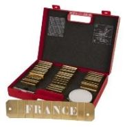 Mallette Marques à frapper - 100 caractères en laiton  - Hauteurs 15 à 45 mm