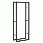 Porte-bûches robuste range-bûches solide support pour bois de chauffage rangement efficace pour intérieur extérieur acier laqué 60 x 150 x 25 cm noir 03_0005965 Porte-bûches robuste range-bûches solide support pour bois de chauffage rangement efficace pour intérieur extérieur acier laqué 60 x 150 x 25 cm noir 03_0005965