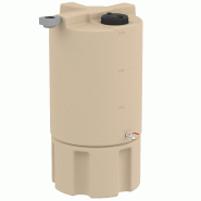 Récupérateur d'eau de pluie hors sol pour gouttière - 300L - Polyéthylène recyclable - Beige ou Gris