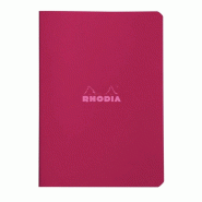 RHODIA Lot de 10 Carnet prune A5, 96p./48 feuilles 80 g/m² piquées, ligné - 3037921186794