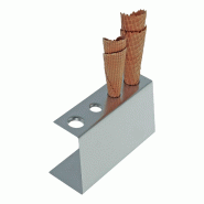 Schneider - Support pour cornets de glace, acier inoxydable, 270 x 95 x 85 mm - inox 190308