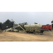 Silo de stockage ciment sur roues - IMS MSO-40 - capacité 40T avec écoulement régulier Silo de stockage ciment sur roues - IMS MSO-40 - capacité 40T avec écoulement régulier