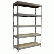 SimonRack Étagère Industrielle, 2500x1200x450 mm, 5 Niveaux en bois, Étagère Charge Lourde, Gris/Bois - Simonforte - métal 8435104976739 SimonRack Étagère Industrielle, 2500x1200x450 mm, 5 Niveaux en bois, Étagère Charge Lourde, Gris/Bois - Simonforte - métal 8435104976739