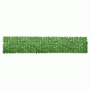 VidaXL Écran de balcon avec feuilles vert 400x75 cm Modèle Jardin Luxe Pro - 315496
