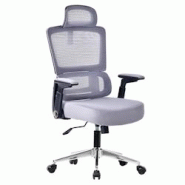 AMS-OFFICE Chaise de bureau OFFICE-PREMIUM-GREY Fauteuil informatique - Siège de bureau coloris gris - confort et ergonomique - gris 3666630011105 AMS-OFFICE Chaise de bureau OFFICE-PREMIUM-GREY Fauteuil informatique - Siège de bureau coloris gris - confort et ergonomique - gris 3666630011105