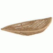 APS 40344 Panier "COVE", 30 x 15 cm, hauteur 5 cm, beige - plastique polypropylène 40344