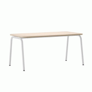 Bureau droit professionnel individuel Orbe - plateau coins arrondis et trappe passe-câbles - 120/140 x 70 cm Bureau droit professionnel individuel Orbe - plateau coins arrondis et trappe passe-câbles - 120/140 x 70 cm