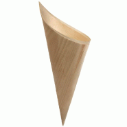 Cône Bois couleur naturelle Ø5,6X12,5cm - par 2000