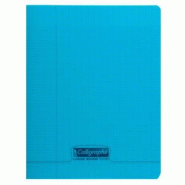 Calligraphe Lot de 10 Cahier Ligne 8000 24x32, 96p./48 feuilles 90 g/m² piquées, couv. PP bleue, Séyès - 3210330181929