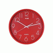 Eva horloge murale en PP rouge Ø35 cm - rouge plastique polypropylène 073933