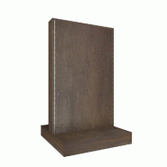 Gondole double face L74xP74xH125cm - toile bronze