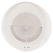 Loupe de mesure graduée 0-20 mm - Plaque combinée angles et arcs de cercle - Étui cuir - Réf : A566_0