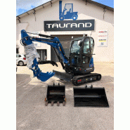 Mini pelle 3.2T moteur Kubota RIPPA - 3 godets + attache rapide