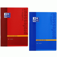 Oxford Lot de 10 Cahier de Notes du Professeur piqué A4, 44p./22 feuilles 90g/m², pré-imprimé, coloris assortis (2) - 3020129917390