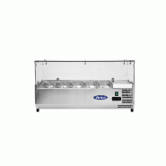 Présentoir à ingrédients inox vitré 5 GN1/4 L1205mm ATOSA