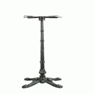 Proloisirs Pied Trady 4 Md Fixe Fonte Acier 45X45 cm X 108 cm - Noir - noir acier AG0012 Proloisirs Pied Trady 4 Md Fixe Fonte Acier 45X45 cm X 108 cm - Noir - noir acier AG0012